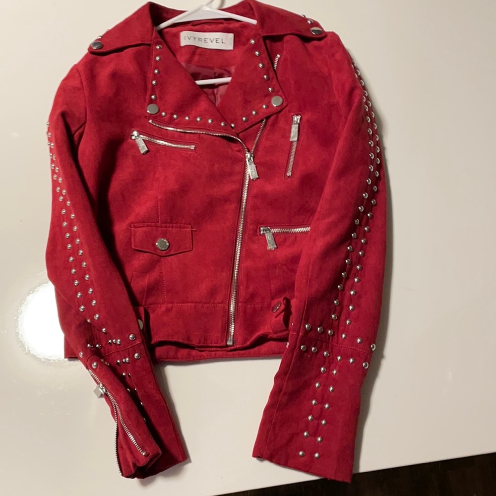 Ivyrevel studded Suede Moto Jacket